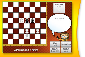 Chess Activity 3 - 4 Pawns and 2 Kings